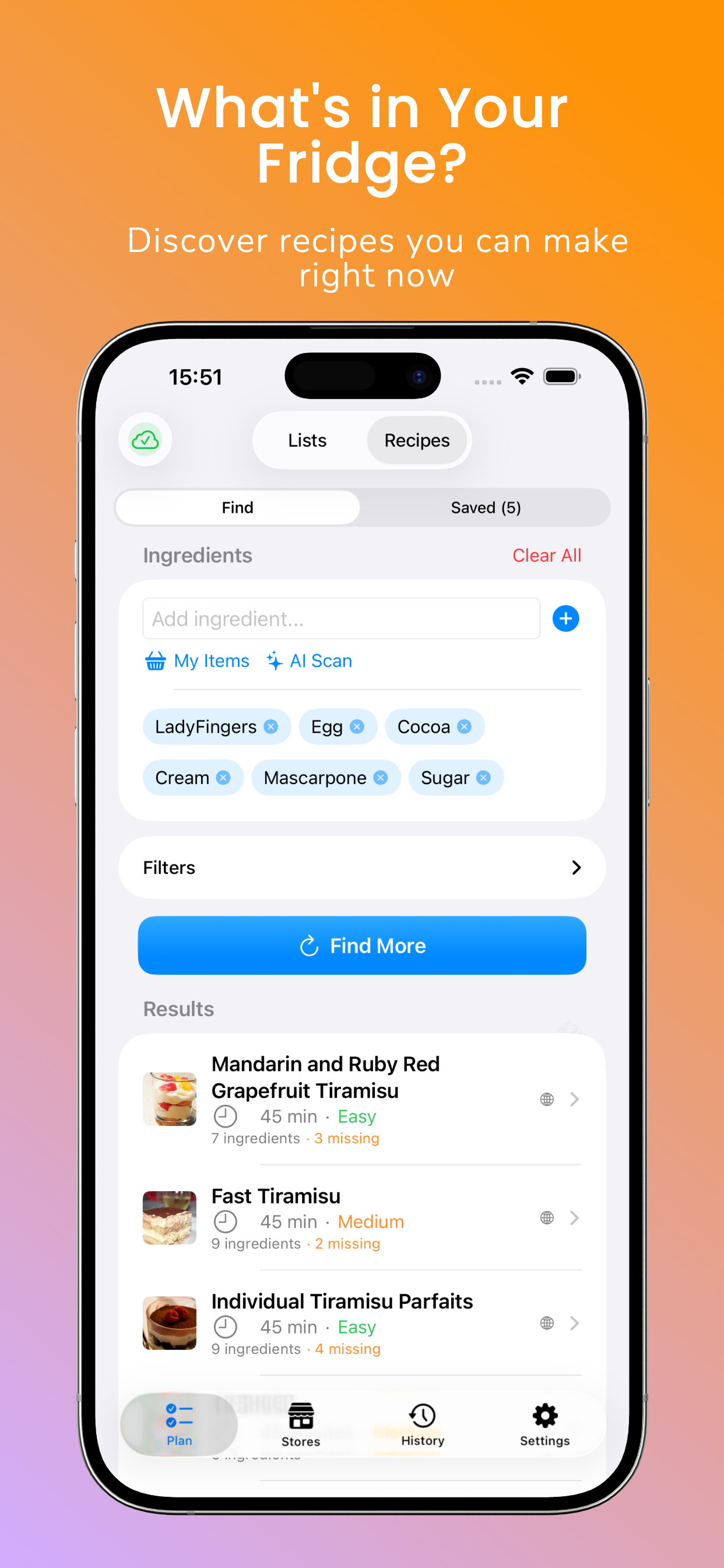 Find Recipes by Ingredients