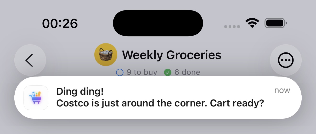 Store Notification